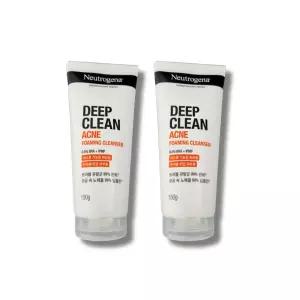 뉴트로지나 딥클린 아크네 포밍 클렌저 150ml 민감성 2개