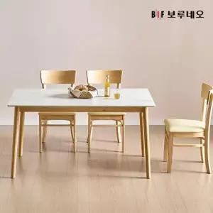 앳홈 위즈 뉴잉 원목 통세라믹 4인용 식탁+의자 4개