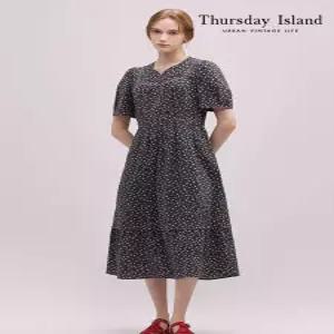 [Thursday Island] 레이스 배색 원피스(T244MOP235W)