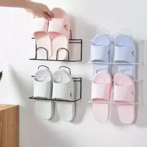 현관 슬리퍼 거치대 걸이 부착식 선반 신발장 수납 원룸 실내화거치대 실내화거치대