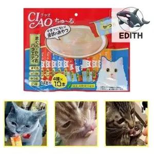 참치와 가다랑어 고양이 츄르 맛있고 부드러운 WFH3PRW