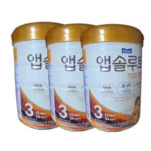 매일유업 리뉴얼 앱솔루트 명작 2FL (HMO) 분유 3단계(12~24개월) 800g 3캔