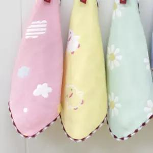 아기손수건 신생아 6겹 순면거즈 유아 고리수건 저자극