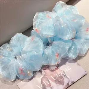 금붕어 감성 스크런치 헤어 머리 곱창 밴드 머리끈 밴드 헤어끈 악세사리 곱창머리끈 헤어밴드