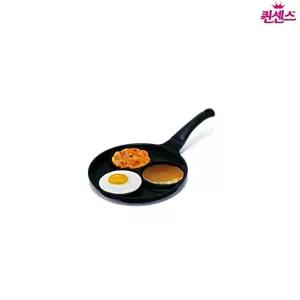IOWFHH6LT 후라이팬 에그팬 3구 계란말이팬 계란후라이 프라이팬 인덕션 블랙