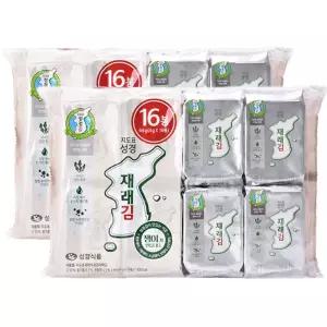 빠른배송 식탁김 김 재래 지도표 성경김 4g x 16봉입 2세트 수앤서D2
