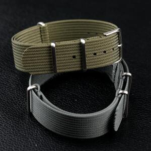 탄도 직물 시계 스트랩용 리브드 18mm 20mm 프리미엄 고품질 나일론 나토 액세서리