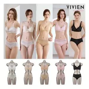 26SS 비비안 쿨썸머 스킨패키지 브라팬티 5세트