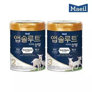 [매일유업]앱솔루트 프리미엄 산양 분유 2-3단계 750g 6캔 모음