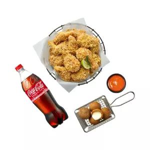 [bhc] 콰삭킹+치즈볼+콜라1.25L