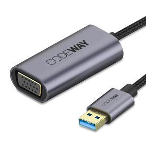 [코드웨이] USB3.0 to VGA (RGB) 변환 컨버터