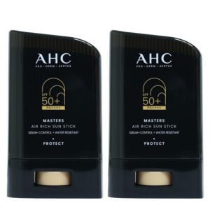 AHC 마스터즈 에어 리치 선스틱 x 2개 백탁없는 끈적임없는 워터프루프 박세리선크림