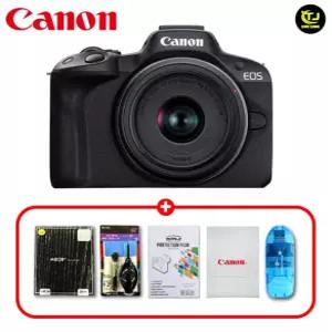 캐논 정품 EOS R50 18-45mm STM KIT 블랙/프리미엄 패키지 5종세트/MC필터+액정보호필름+융+청소도구+리더기/TJ