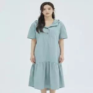 [반에이크] 후드넥 반팔 원피스VB35OPMD04Z