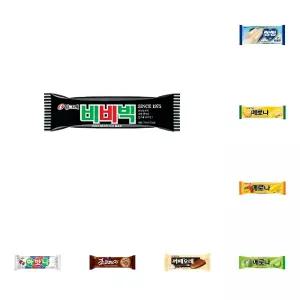 빙그레) 비비빅 바 1박스 40개입/아이스크림/빙과류/바/하드/간식/막대/대용량/학원/학교/교회/디저트