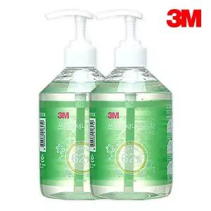 3M 손소독제 새니타이저 500ml x2개 에탄올 62% 9262