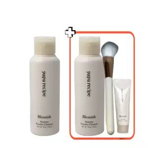 파파레서피 블레미쉬 효소 파우더 클렌저 50g 2개(+크림 7ml+브러쉬)