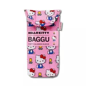 바쿠백 패딩 안경 케이스 파우치 Hello Kitty Pink