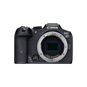캐논 EOS R7 미러리스 카메라(바디 전용), 하이브리드 카메라, 3,250 메가픽셀(APS-C) CMOS 센서, 4K 비디오, 스포츠, 액션, 콘텐츠 크리에이터, 브이로그 블랙