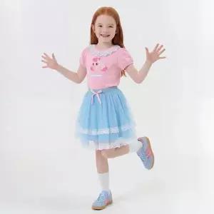 [레노마]티니핑 여아 하츄핑 데코 넥라인 5부 티셔츠스커트 세트PK 0G1EW49619_CJ