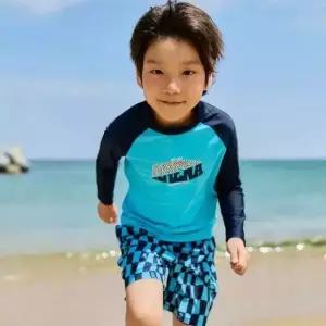 아레나 남아동용 비치웨어 래쉬가드 세트 [백화점상품] A5BB1BS06DNV.