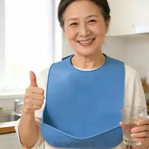 새결이네 실리콘 노인 턱받이 실리콘턱받이 식사용앞치마 휴대용앞치마