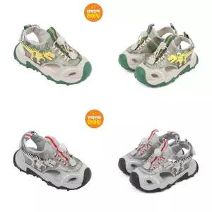 [다이노솔즈](대전신세계)[DINOSOLES] 스컬 본 샌들 키즈 불 나오는 LED 샌들 DNYCG1TSSB11 (160mm~20...