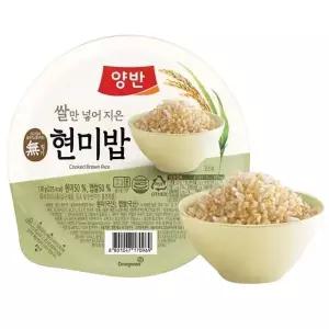 동원 양반 현미밥 130g x 24개 자취 탕비실 부모님식사 저녁 홈파티 찜질방 130g