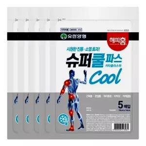 해피홈 슈퍼 쿨파스 5매입 X 5개