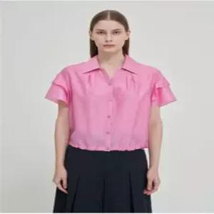 [올리비아로렌]플루이드 슬리브 블라우스 VOCNS5M5211_KG