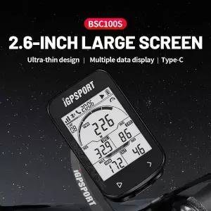 레저 자전거 GPS 컴퓨터 IGPSPORT BSC100S 사이클 무선 속도계 디지털 스톱워치 사이클링 오도미터