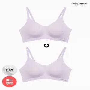 [백화점 정품] 크로커다일 이너웨어 여성속옷 라이크라 인견쉘론 몰드부착 더블스트랩브라1+1 CDWBR5N35_2
