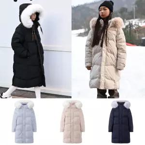블랙야크키즈 풍성한 퍼가 매력적인 한겨울 다운 [O스노우롱다운자켓]정상가 299,000원 1BKPAWU905