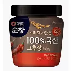 {백화점 상품} (의정부점)청정원 순창 우리쌀로만든100%국산고추장1kg 470831