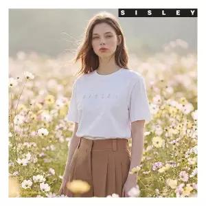 런칭 99,000원 시슬리 26SS 여성 플라워 아플리케 티블라우스 1051493