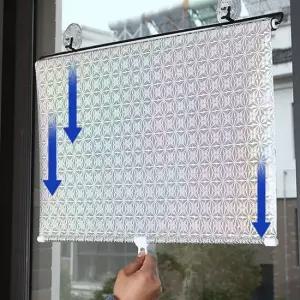 에이치에스라이프 암막커튼 커텐 햇빛차단 롤 블라인드 스크린 실버 65X125cm