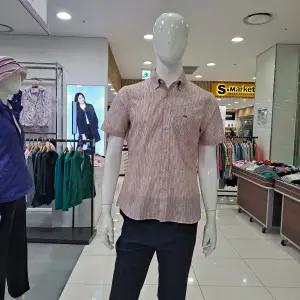 [모다아울렛][피에이티]에어메쉬 잔패턴 프린트 셔츠   1L31504-4_US