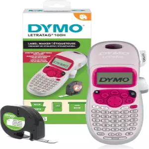 DYMO 레트라태그 LT-100H 핸드헬드 에스테틱 라벨 메이커 사용하기 쉬운 ABC 키보드 프린터 13자 LCD 화면