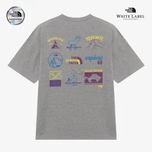 노스페이스 NT7UR06L 화이트라벨 어드벤쳐 반팔 라운드티_MELANGE GREY 1135475