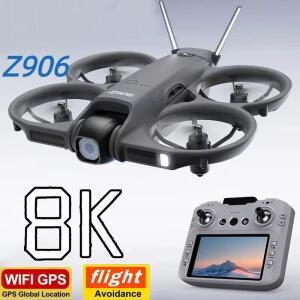 드론 미지아 호환 Z906 4K HD 4 장애물 제어 원격 RC GPS 대형 3인치 화면 5G 파워 회피 접이식