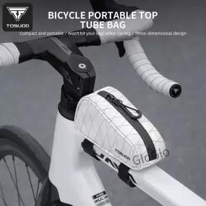 TOSUOD 자전거 탑 튜브 가방 MTB 로드 바이크 사이클링 액세서리용 휴대용 프론트 프레임