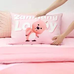 잔망루피 면모달 베개커버 로고 582591사계절용 어린이 캐릭터 커버 작은 포근한