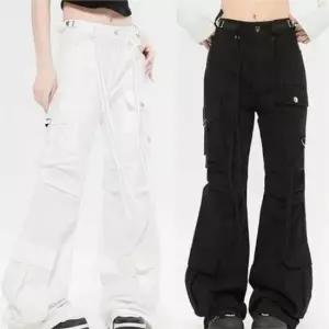 와이드 슬림핏 슬림 카고 부츠컷 여성 팬츠 여성