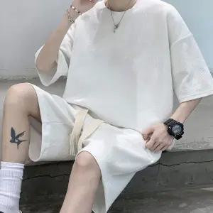 여름 바다 휴가 여행 오버핏 캐주얼 남자 반팔 셋업
