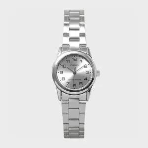CASIO 카시오 LTP-V001D-7B 여성 메탈밴드 심플 손목시계