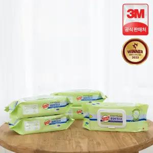 3M 물걸레청소포 베이직 더블액션 플러스 대형 150매 (30매 x 5개) 일회용 청소물티슈 스카치브라이트