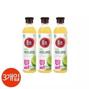 청정원 저당 홍초 레몬 라임 900ml x 3개