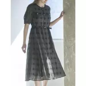 올리비아로렌 DP01 VOPOA5M4131 체크 라운드 원피스 (49917747)