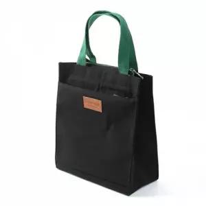 블랙그린 캔버스 토트백 리빙 천가방 25x28.5cm
