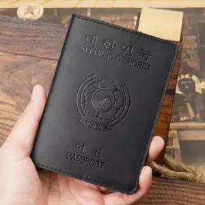 여권케이스 가죽 여행 파우치 지갑 홀더 소가죽 고급